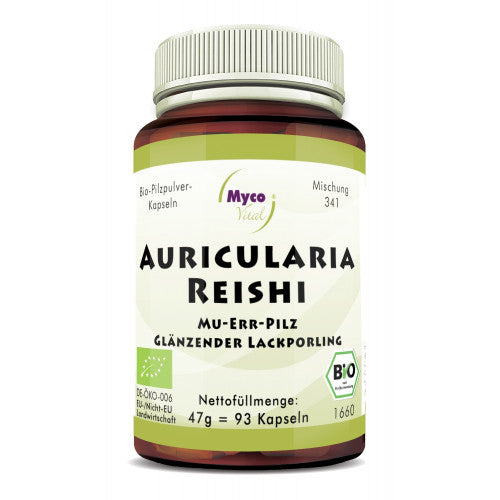 AURICULARIA-REISHI BIO PILZPULVERKAPS VON MYCOVITAL